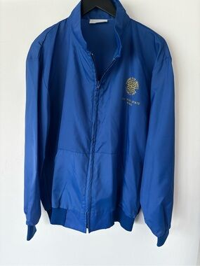Blue Men's Lightweight Zip Nylon Jacket